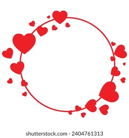 love ring red heart love background with white 