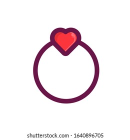 love ring red icon valentines day