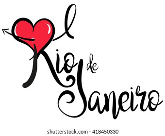 I Love Rio de Janeiro - Vector Graphic