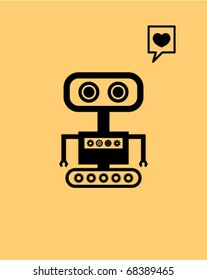 love robot doodle