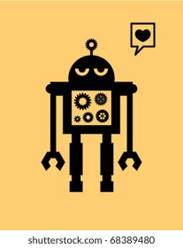 love robot doodle