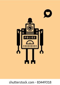 love robot doodle