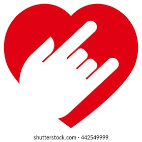 Love rock icon