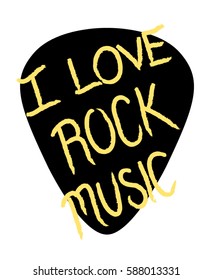 I love rock music for t shirt print