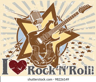 1,811 Rock n roll tattoo Images, Stock Photos & Vectors | Shutterstock