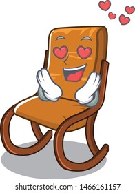 In love rocking chair in the cartoon shape