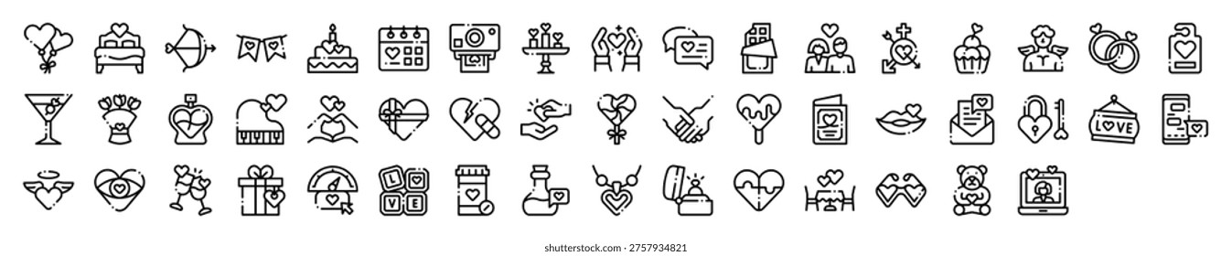 Love Romance Affection Icon Collection