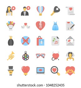 
Love and Romance Flat Icons
