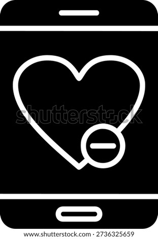 Love And Romance Glyph Vector Icon Design