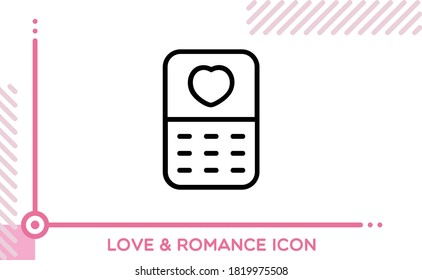 Love And Romance Icon Cellphone