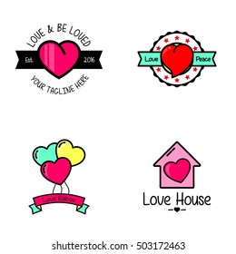 Love and romance logo