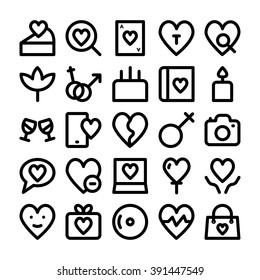 Love & Romance Vector Icons 10
