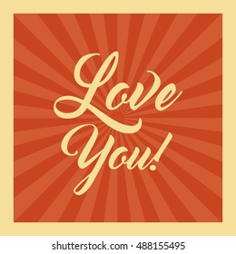 love romantic card isolated vector illustration design