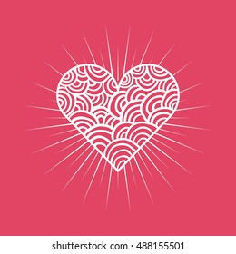 love romantic card isolated vector illustration design