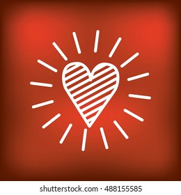 love romantic card isolated vector illustration design