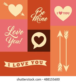 love romantic card isolated vector illustration design