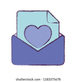 love romantic message envelope paper