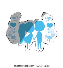 Love and romanticism icon vector illustration graphic design