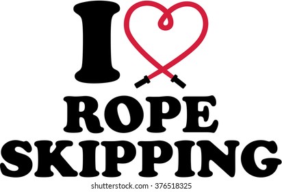 I love rope skipping