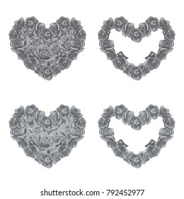 Love Rose, Heart Rose, love flower shape, heart flower shape. Valentine Rose with love or heart shape.