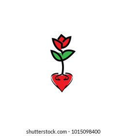 love and rose logo