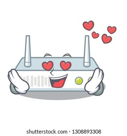 In love router isolated with in the mascot