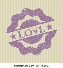 Love rubber stamp