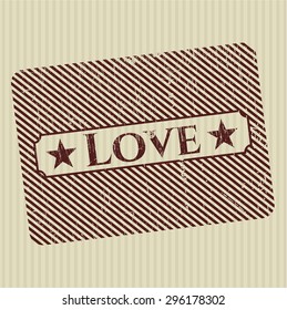 Love rubber stamp