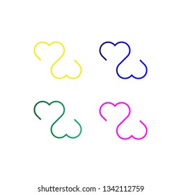 Love S Letter Logo, editable and printable perfect for use in a wide range of new media templates: Web Marketing Agency, Social Media Services Showcase, Online Marketing Apps, and Web.