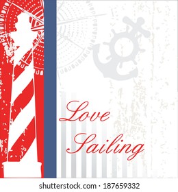 Love sailing card