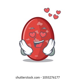 In love salami mascot cartoon style