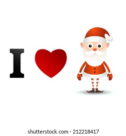 I love Santa Claus card.