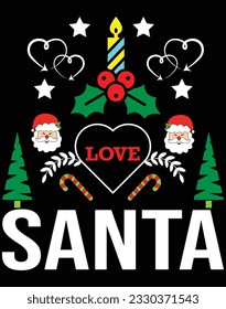 I love santa EPS file for cutting machine. You can edit and print this vector art with EPS editor.