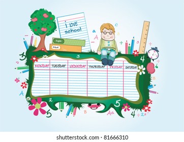 I love school (school schedule)