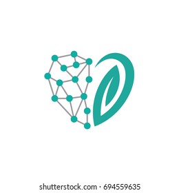 love science and nature logo template