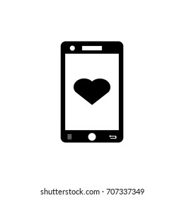Love Screen in Smartphone Icon