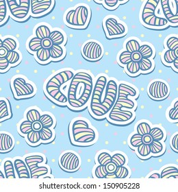 Love seamless background