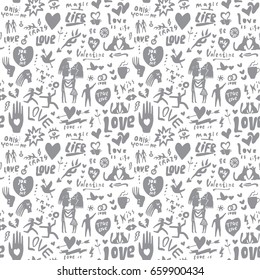 love seamless background