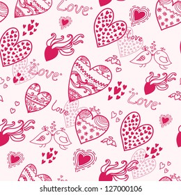 Love seamless pattern.
