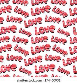 Love. Seamless pattern. 