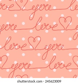 Love seamless pattern