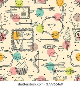 Love seamless pattern.