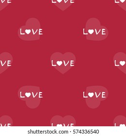 Love seamless pattern