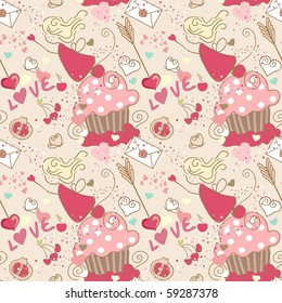 love seamless pattern