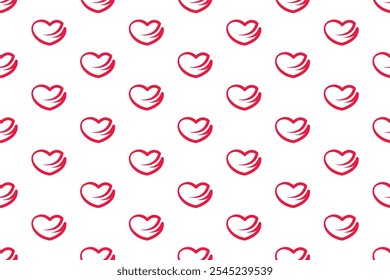 Love seamless pattern background template. Heart seamless pattern background can be used for wrapping paper, wallpaper stickers, social media banners and more.