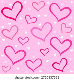 Me encanta el patrón sin costuras. Bueno para el diseño de la tela textil, papel de embalaje, Fondos de pantalla de Sitio web, textil, Fondo de pantalla y ropa. Grande para el día de San Valentín, día de la madre, diseño para la boda.  Ilustración vectorial