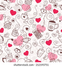 Love Seamless Pattern Sweet Holidays