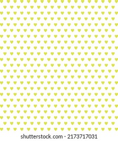 Patrón de amor sin fisuras con corazones amarillos sobre fondo blanco, pancarta de amor, tarjeta linda, concepto de amor, arte, diseño para la decoración, papel envolvente, impresión, tela o textil, ilustración vectorial