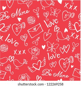 Love seamless vector