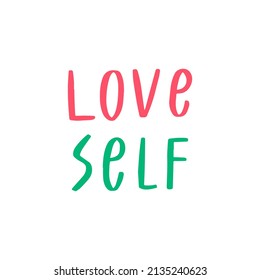 love self concept writing vector